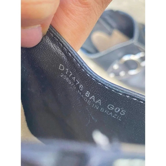 Cole Haan Classic Leather Clog Mule Womens Black US 8AA Made Brazil Preowned - Picture 8 of 9